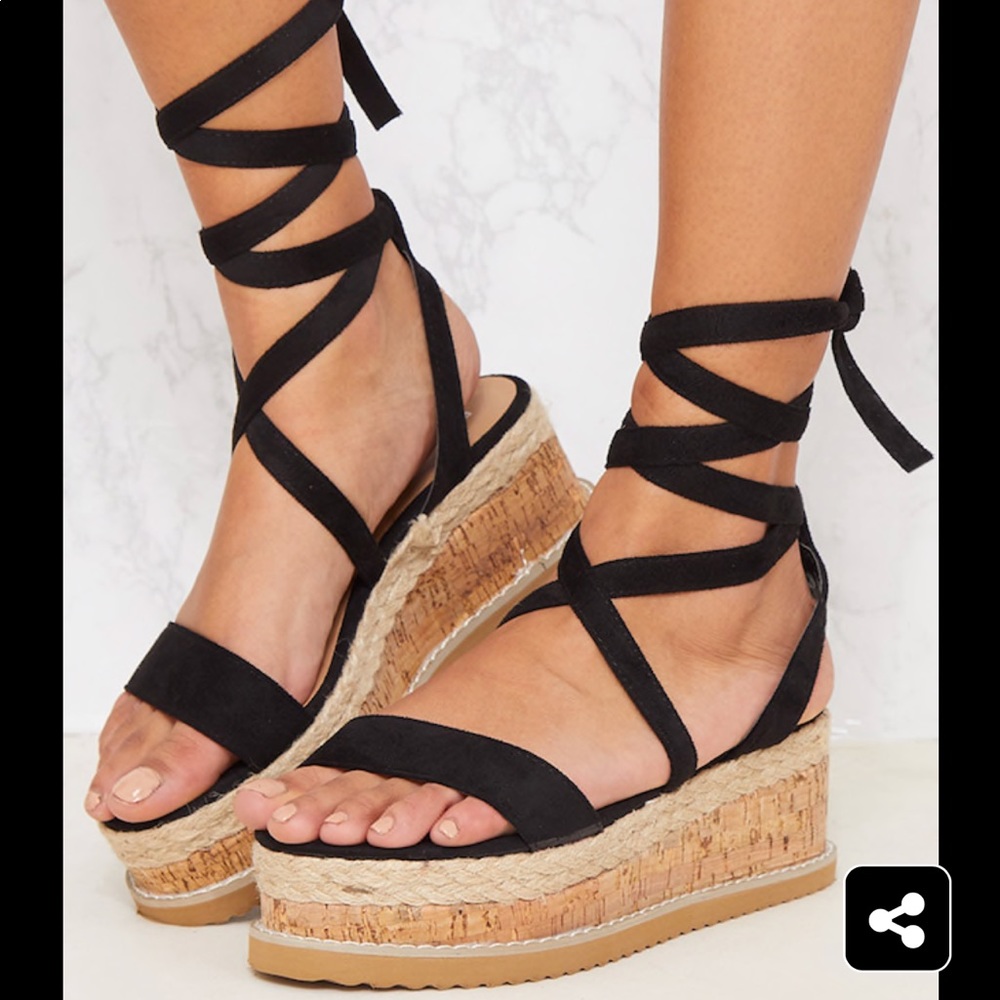 Black Platform Sandals